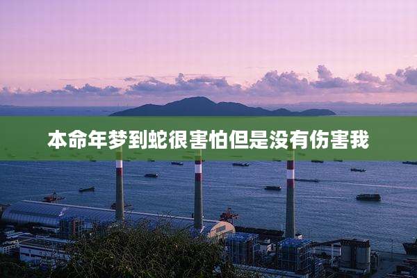 本命年梦到蛇很害怕但是没有伤害我