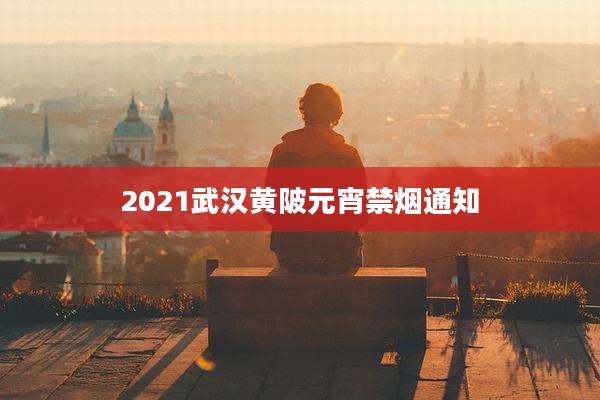 2021武汉黄陂元宵禁烟通知