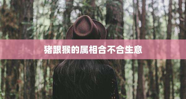 猪跟猴的属相合不合生意