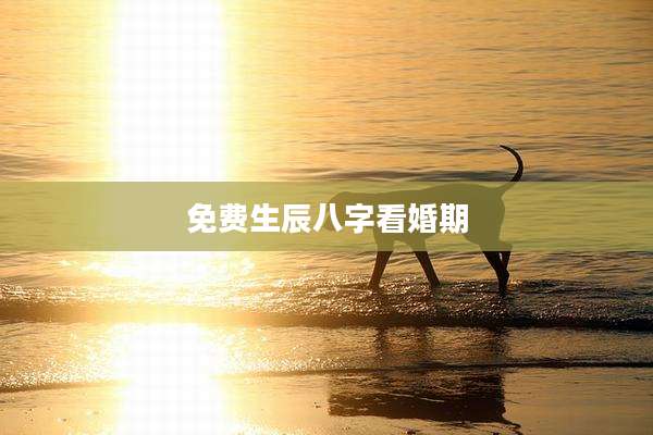 免费生辰八字看婚期