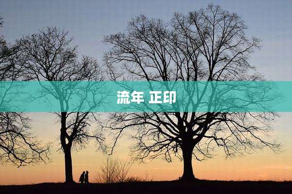 流年 正印