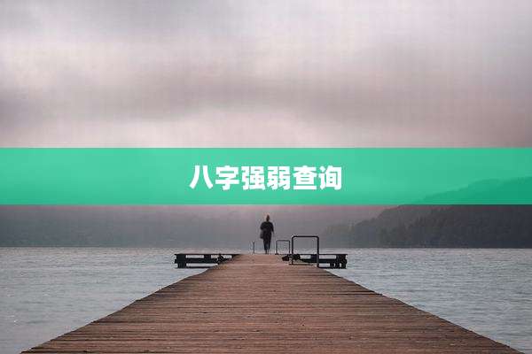 八字强弱查询