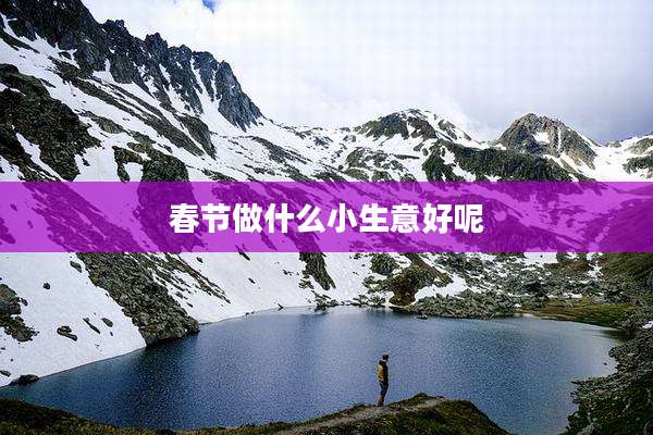 春节做什么小生意好呢