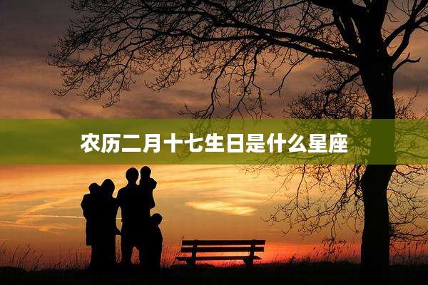农历二月十七生日是什么星座