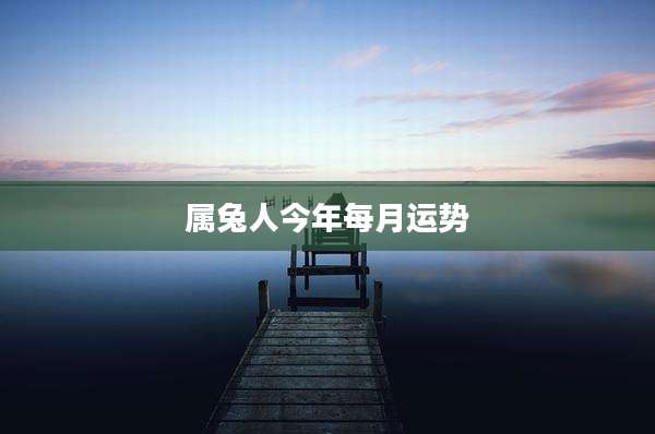 属兔人今年每月运势