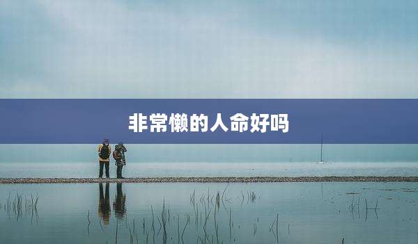 非常懒的人命好吗