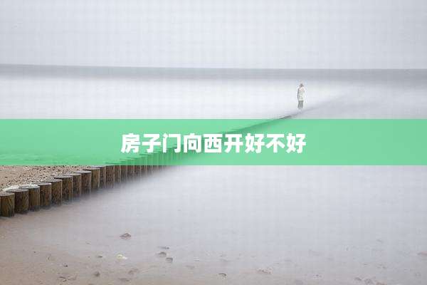 房子门向西开好不好