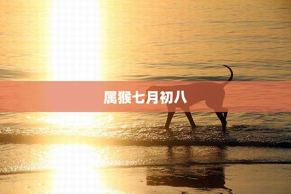 属猴七月初八