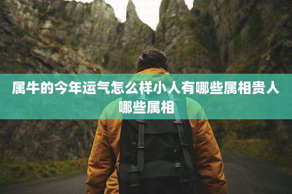 属牛的今年运气怎么样小人有哪些属相贵人哪些属相