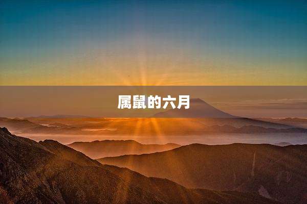 属鼠的六月
