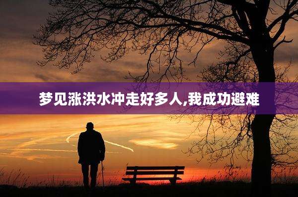 梦见涨洪水冲走好多人,我成功避难