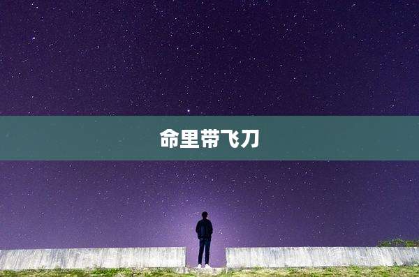 命里带飞刀