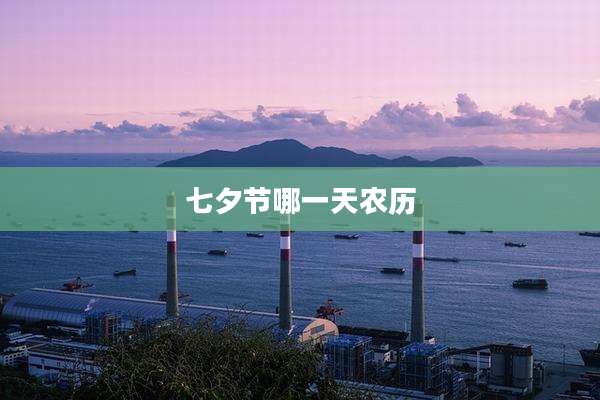 七夕节哪一天农历