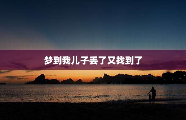 梦到我儿子丢了又找到了