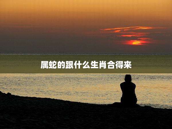 属蛇的跟什么生肖合得来