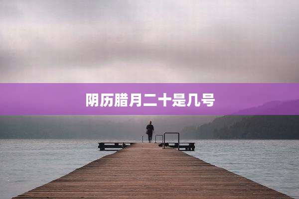 阴历腊月二十是几号
