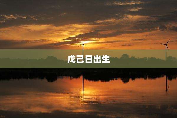戊己日出生