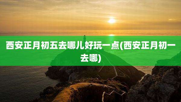 西安正月初五去哪儿好玩一点(西安正月初一去哪)