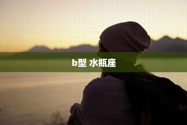 b型 水瓶座