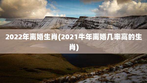 2022年离婚生肖(2021牛年离婚几率高的生肖)