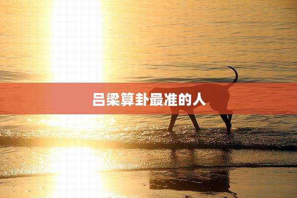 吕梁算卦最准的人