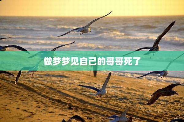 做梦梦见自己的哥哥死了