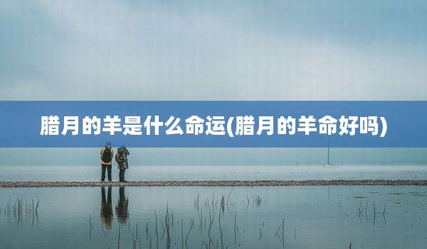 腊月的羊是什么命运(腊月的羊命好吗)