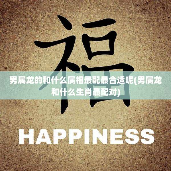 男属龙的和什么属相最配最合适呢(男属龙和什么生肖最配对)