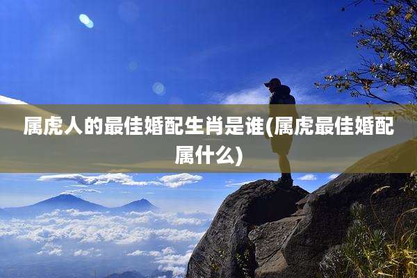 属虎人的最佳婚配生肖是谁(属虎最佳婚配属什么)