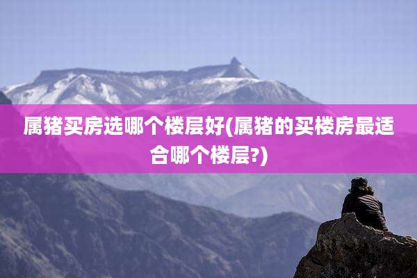 属猪买房选哪个楼层好(属猪的买楼房最适合哪个楼层?)