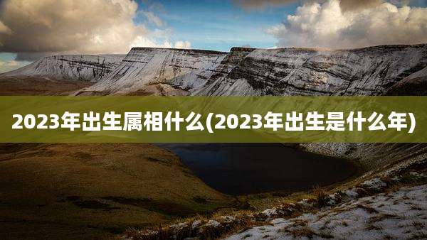 2023年出生属相什么(2023年出生是什么年)
