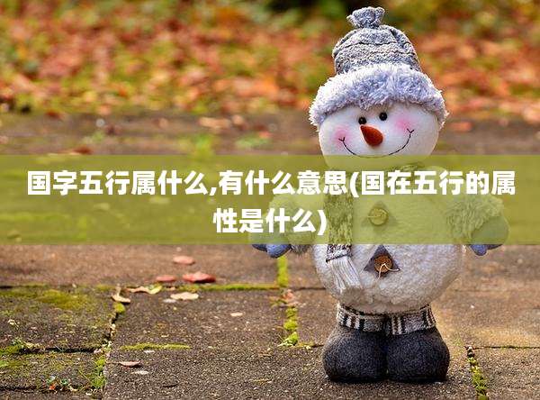 国字五行属什么,有什么意思(国在五行的属性是什么)
