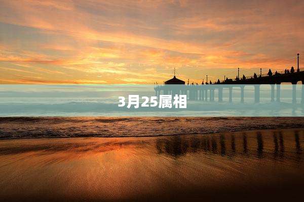 3月25属相