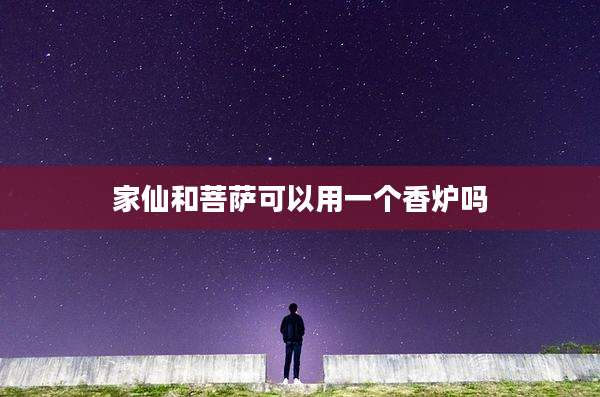 家仙和菩萨可以用一个香炉吗
