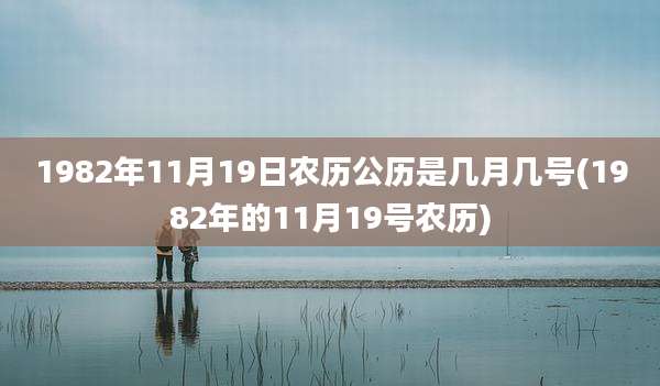 1982年11月19日农历公历是几月几号(1982年的11月19号农历)