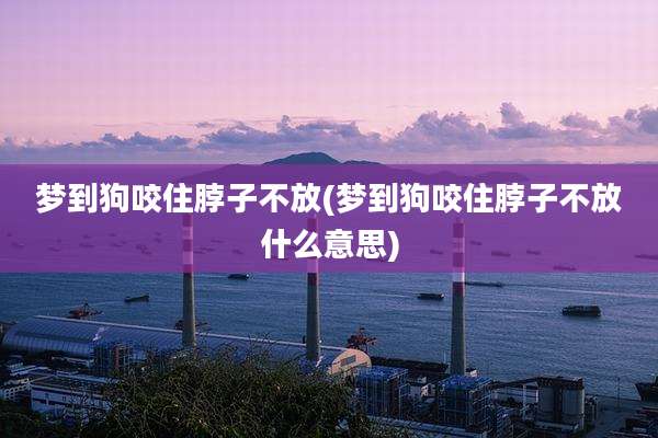 梦到狗咬住脖子不放(梦到狗咬住脖子不放什么意思)