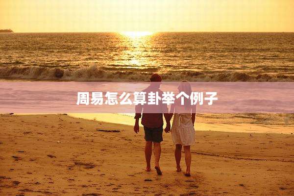 周易怎么算卦举个例子