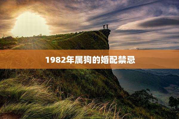 1982年属狗的婚配禁忌