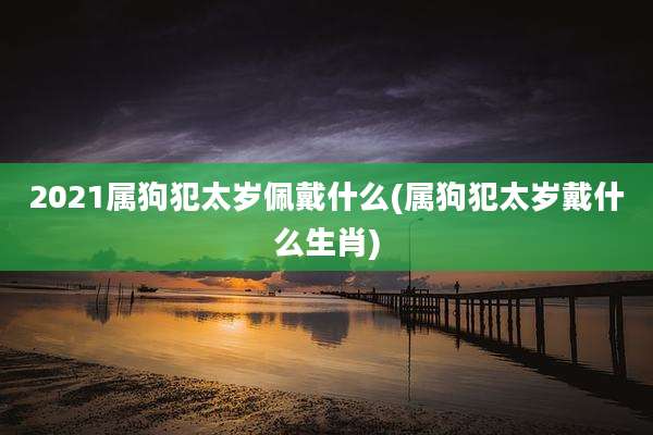 2021属狗犯太岁佩戴什么(属狗犯太岁戴什么生肖)