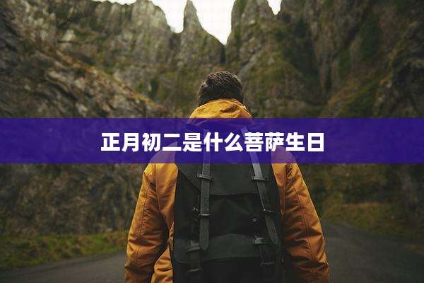 正月初二是什么菩萨生日
