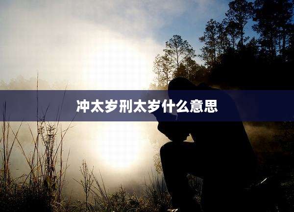 冲太岁刑太岁什么意思