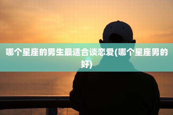 哪个星座的男生最适合谈恋爱(哪个星座男的好)