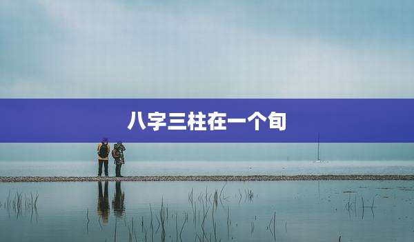 八字三柱在一个旬