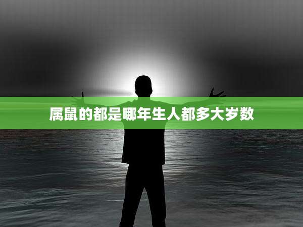 属鼠的都是哪年生人都多大岁数
