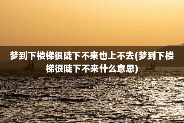 梦到下楼梯很陡下不来也上不去(梦到下楼梯很陡下不来什么意思)