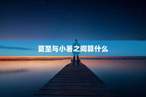 夏至与小暑之间算什么