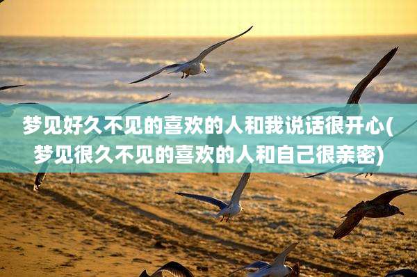 梦见好久不见的喜欢的人和我说话很开心(梦见很久不见的喜欢的人和自己很亲密)