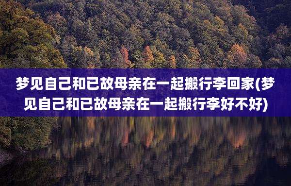 梦见自己和已故母亲在一起搬行李回家(梦见自己和已故母亲在一起搬行李好不好)