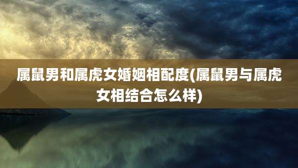 属鼠男和属虎女婚姻相配度(属鼠男与属虎女相结合怎么样)