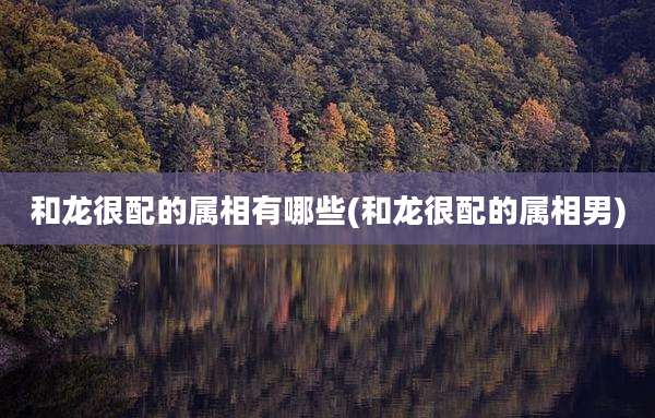 和龙很配的属相有哪些(和龙很配的属相男)